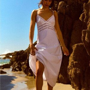 Zara White Midi Dress Limited Edition